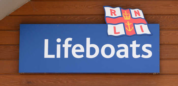 RNLI lifeboats sign RNLI lifeboats sign